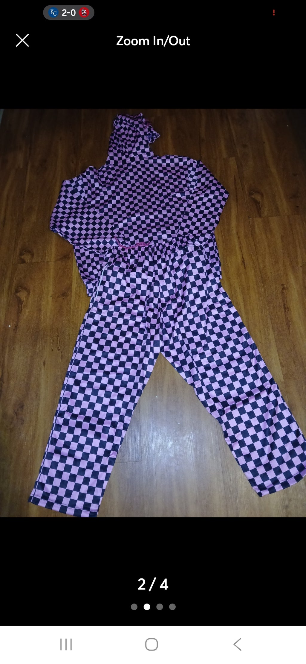LADIES POLYESTER CHECKERED TRACKSUIT Pink