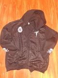 OBC BLACK COTTON RHINESTONE HOODIE
