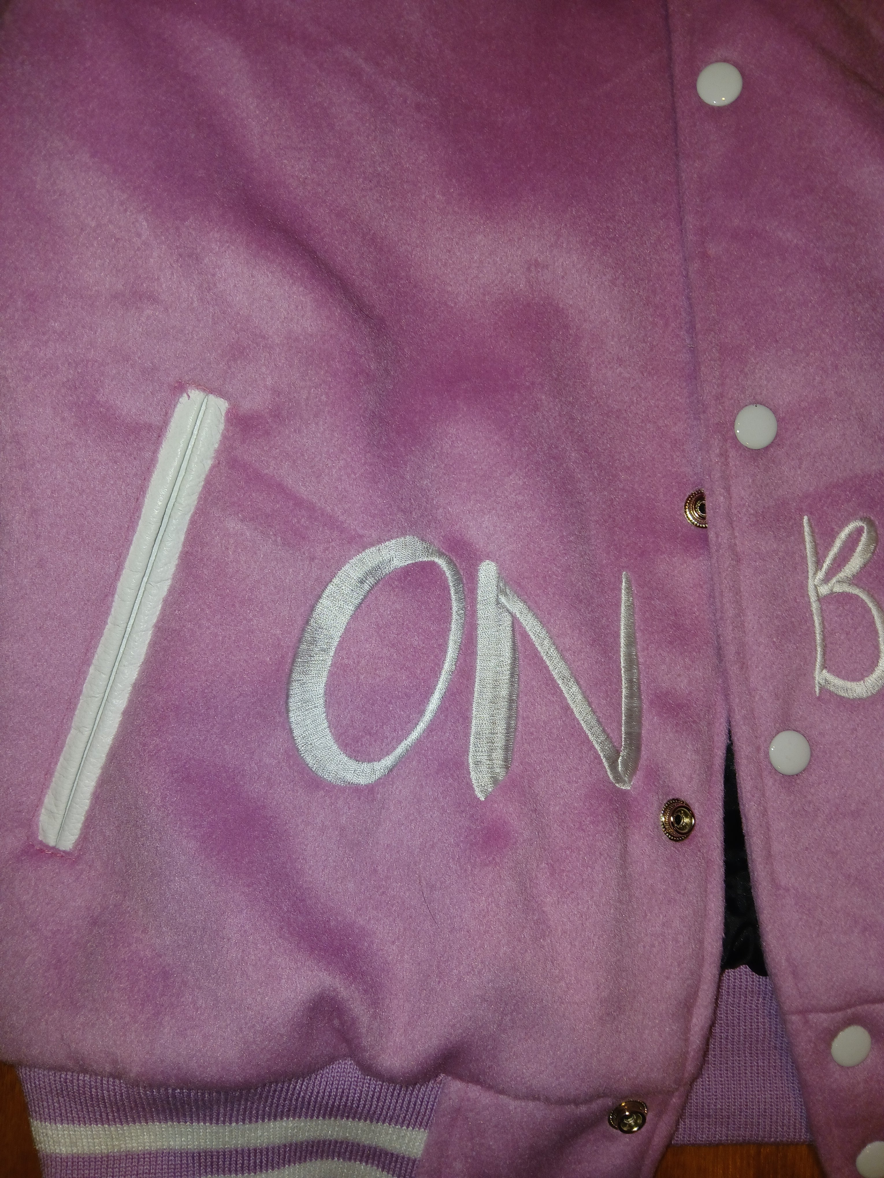 PINK LADIES VARSITY JACKET