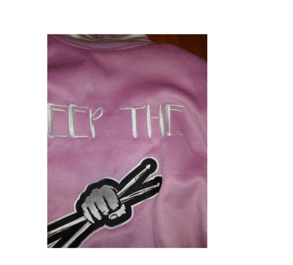 PINK LADIES VARSITY JACKET