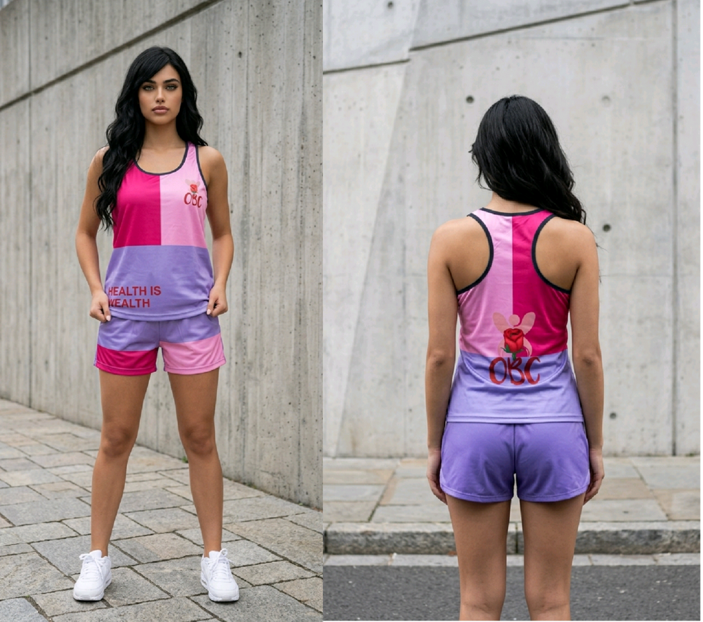 WOMEN'S POLYESTER HEALTH IS WEALTH WORKOUT TANK TOP